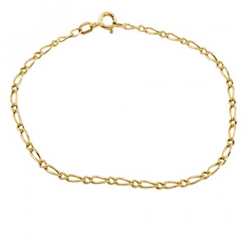 9ct gold 2g 8 inch figaro Bracelet